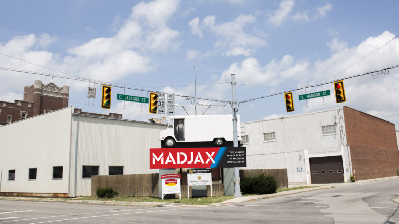 Madjax, located at Madison and Jackson streets in downtown Muncie.