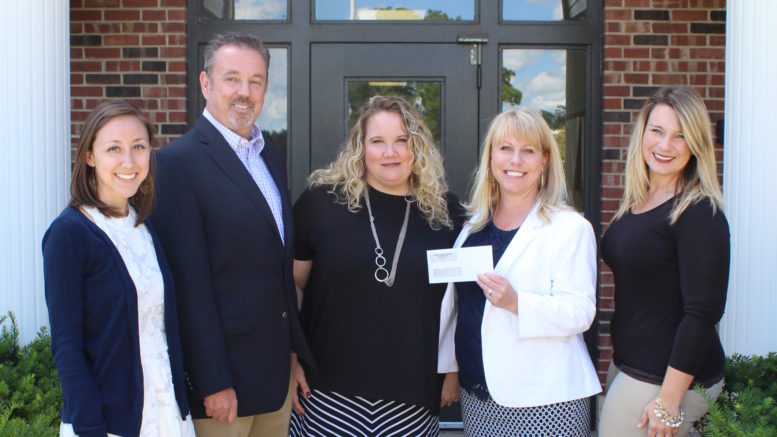 Pictured Left to right: Jayanna Thompson, HCCF Program Director; David Dickerson, YOC, Director of Alternative Programs; Heather Ault, YOC, Program Development Director; Polly Craig, YOC Foundation, Executive Director; and Michelle Leonard, HCCF Development and Marketing Director