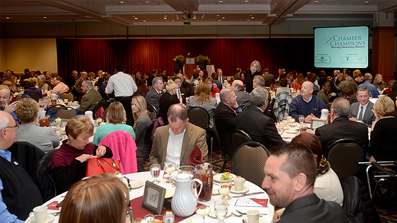 A scene from a previous Chamber Champions Award Luncheon. Photo provided.