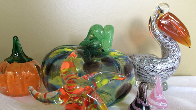 An array of art glass can be an eye-catching sight. Photo by: Nancy Carlson