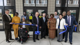 Community sponsors, NAACP leadership and Muncie Mayor Dennis Tyler are pictured during a ribbon-cutting ceremony kicking-off the NAACP State Convention in Muncie. Photo by: Mike Rhodes