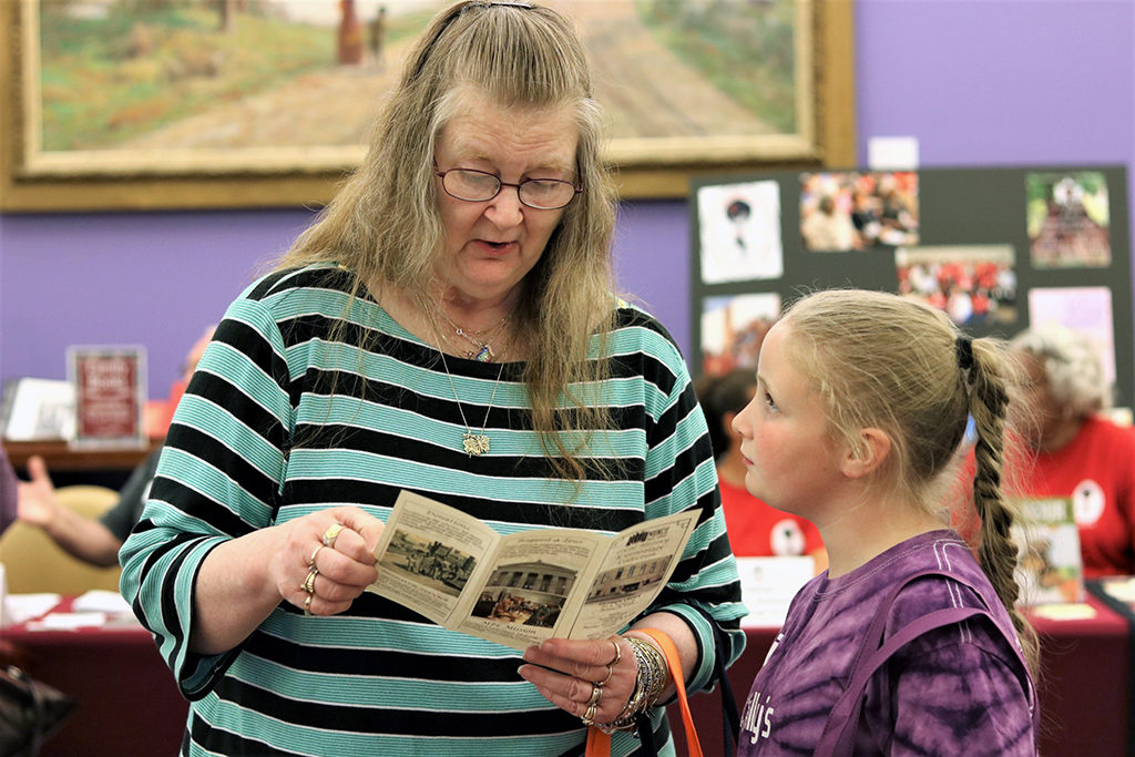 Visitors at the Carnegie Genealogy Fair. Photo by: Noelle Gudger