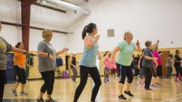 Cardinal Zumba participants are pictured enjoying their exercise class. Photo provided.