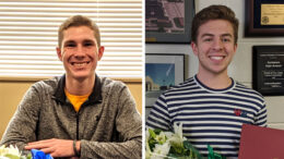 Zachary Stanley of Delta High School (left) and Thomas Wilhoite of Yorktown High School (right) are recipients of the 2020 Lilly Endowment Community Scholarship. Photo provided