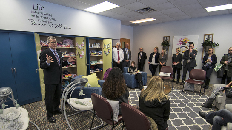 Scott Smalstig is pictured giving a group tour of Meridian's Maternal Treatment Program. File Photo