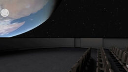 A screenshot from the planetarium’s “Christmas Star” program.