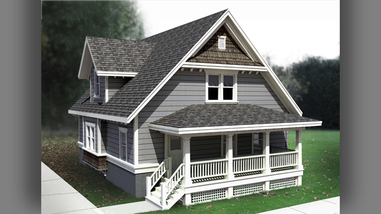 An artists rendering of the style of home to be included in the "City View 2" project.