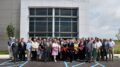 From our archives: Ribbon cutting for the 200,000 square foot Industria Centre shell building—soon to be home to Living Greens Farm. Photo taken on July 7, 2015 by Mike Rhodes