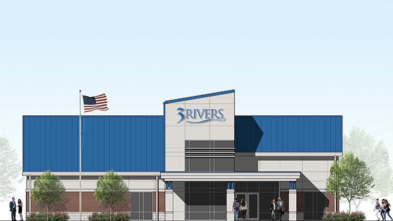 Artist rendering of a typical 3 Rivers facility.