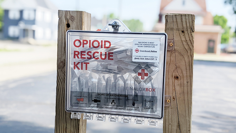 Naloxboxes are currently located in the Old West End neighborhood, the Thomas Park/ Avondale neighborhoods, and the East Central neighborhood areas. Photo by Sara Renee