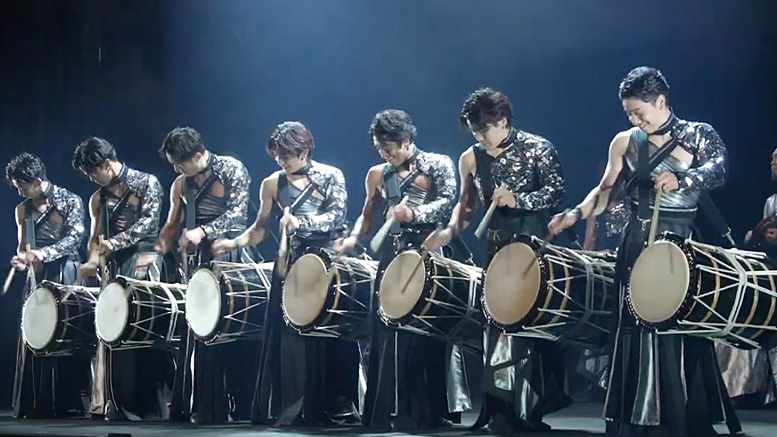 A DRUM TAO performance is pictured. Photo from a Youtube video.