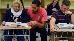 Muncie Boys and Girls Club Study Table Mentoring. Photo Provided