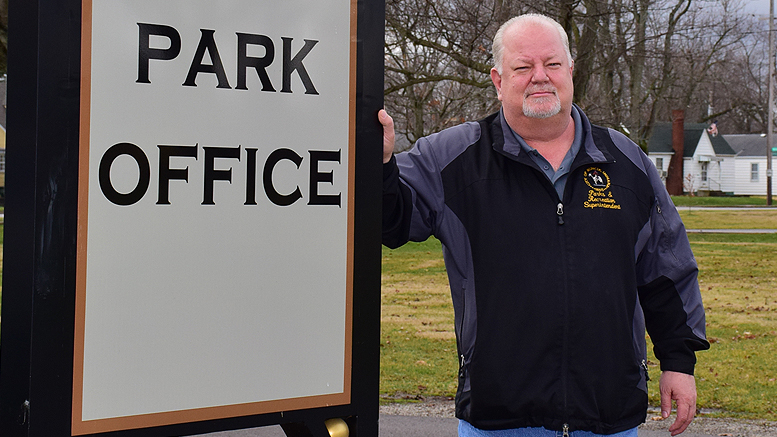 Harvey Wright outside the Park Office this afternoon. Photo by: Mike Rhodes