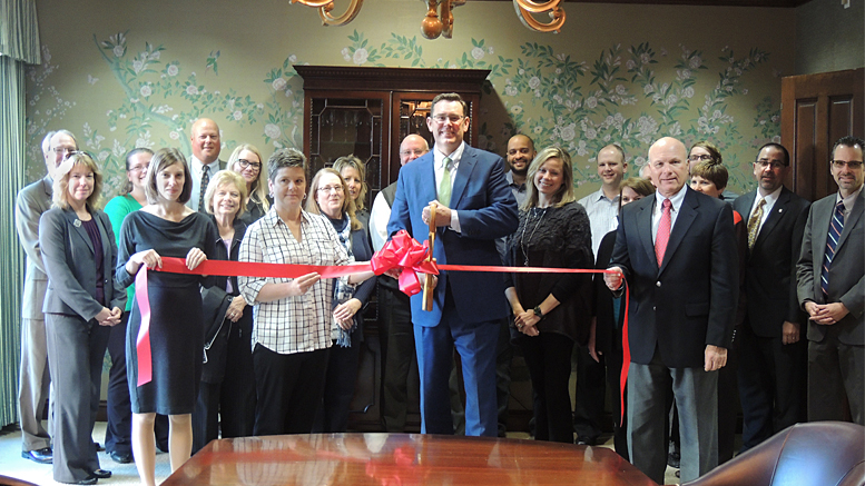 90 years ago this week, Ball Brothers Foundation was established. In partnership with the Muncie-Delaware Chamber of Commerce, BBF held a ribbon cutting at 222 S. Mulberry Street to commemorate the occasion. Photo by: Erin Ailstock