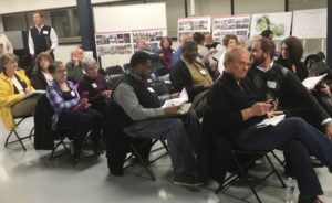Members of the Muncie Action Plan (MAP) president’s council and Eastside neighborhood residents joined Mayor Dennis Tyler and State Representative Sue Errington to learn more about the Kitselman Pure Energy Park (KPEP) development on Nov. 22.