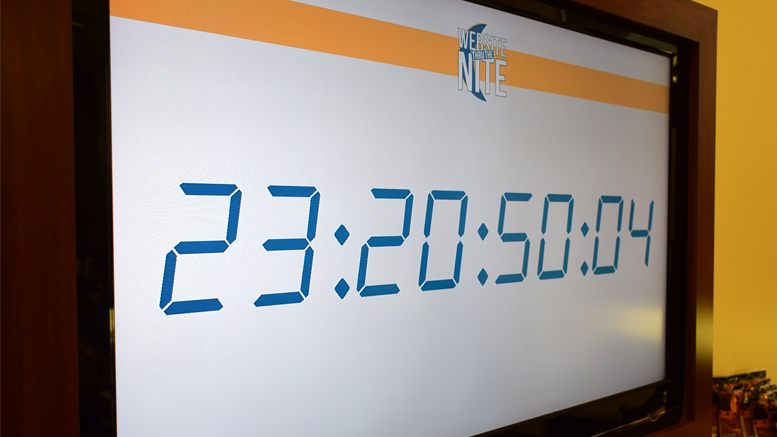 The 24 hour countdown clock has started for Website Thru the Nite. Six fully operational websites will be created in the next 24 hours for local non-profit organizations.