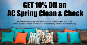 Click the coupon above to open up a larger image, then print it. Take the coupon to Alaska Heating and Cooling or SHOW the coupon on your mobile device to an Alaska staff member to redeem.