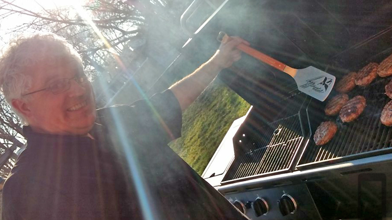 When he's not on the radio, WLBC's Steve Lindell loves to grill outdoors!