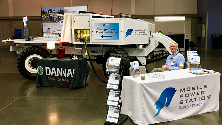 Dannar's booth at the 2017 Green California Summit and Expo. Photo provided.