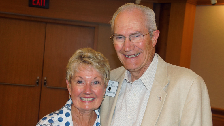 Jim and his wife Linda are pictured following the award ceremony. Photo by: Michael White of Blessed Photography.