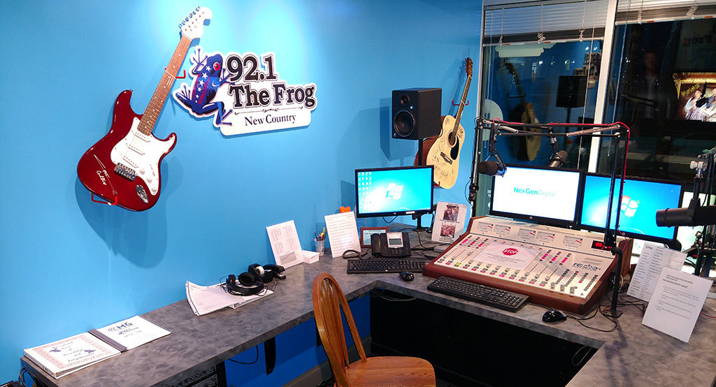 Inside the studios of WFGF ( FM 92.1), Wapak/Cridersville Ohio. Photo provided.