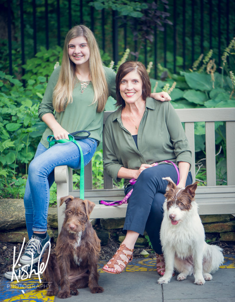 Grace Butler and Amy Leffingwell, both in the cast of Muncie Civic's A Midsummer Nights Dream, are pictured with Puck and 