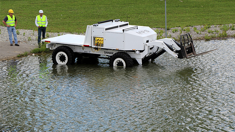 The Mobile Power Station® has the ability to travel through nearly 3 feet of flood water during an emergency response situation. Photo provided.