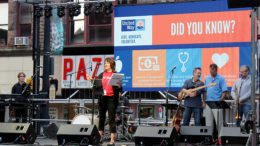 Jenni Marsh speaks to the crowd attending the United Way Kick-Off. Photo provided.