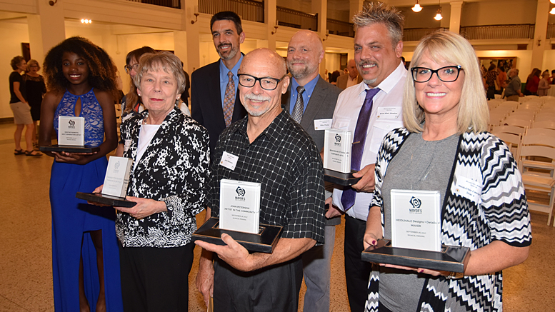 The winners of the 2017 Mayor's Arts Awards presented at Cornerstone Center for the Arts. Photo by: Mike Rhodes