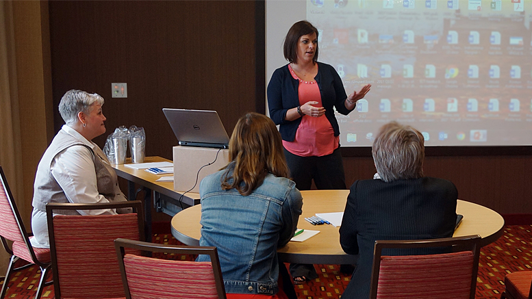 A loaned executive meeting session is pictured. Photo provided.