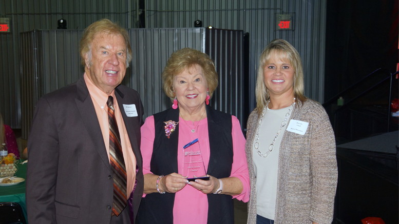 (L-R): Bill Gaither, Gloria Gaither, and Hillcroft board member Brenda Lloyd. Photo provided.