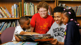 Students reading at the Buley Center. Photo provided.