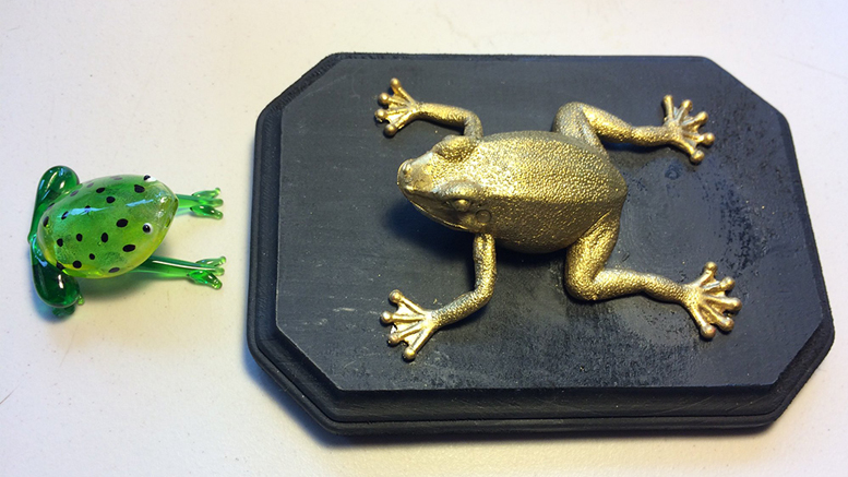 These two frogs remind us to “eat them first.” Photo by: Nancy Carlson