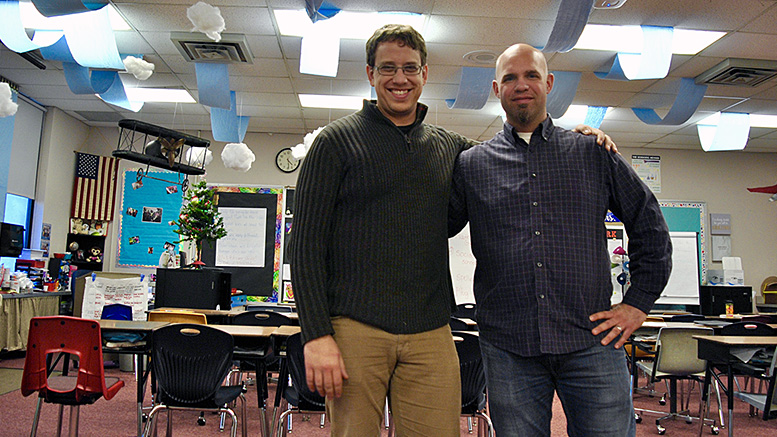 Matt Bloom and Pat McCrory. Photo provided.