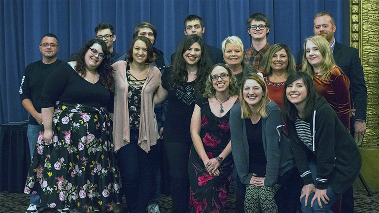 The Cast of Son of Scarevania, recipients of the 2017 Judith Barnes Spirit of Service Award Photo by: Chelsea Scofield