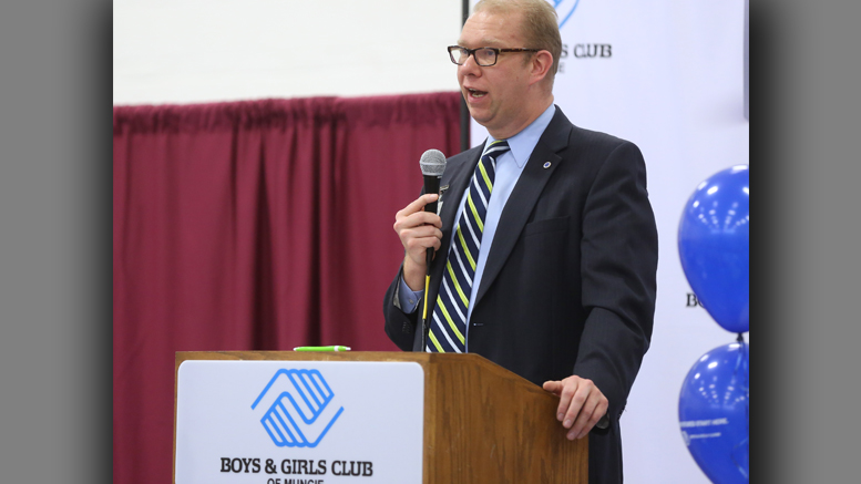 James Mitchell, president of the Board of Directors is pictured speaking at last year's Great Futures luncheon. Photo provided.