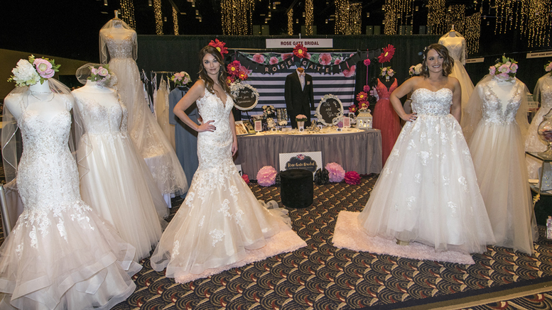 The Rose Gate Bridal booth at the East Central Indiana Bridal Show. Photo by: Mike Rhodes