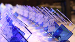 The Indiana Chamber of Commerce "Best Places to Work in Indiana Award" is pictured in this photo from 2017. Photo courtesy of Indiana Chamber of Commerce.