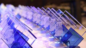 The Indiana Chamber of Commerce "Best Places to Work in Indiana Award" is pictured in this photo from 2017. Photo courtesy of Indiana Chamber of Commerce.