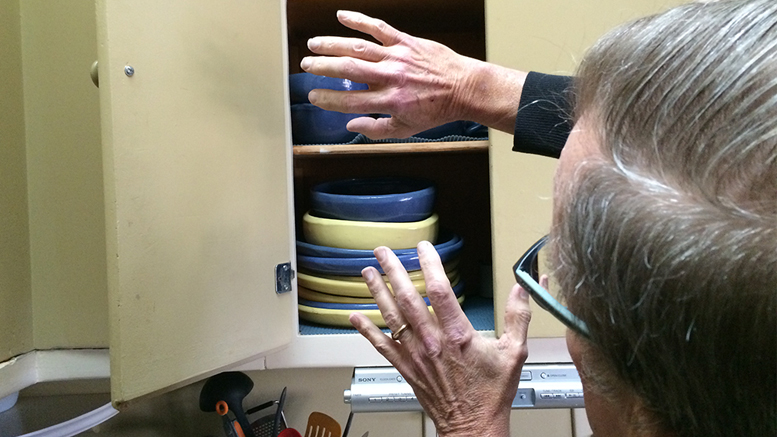 These cabinets are so out of style, they’re scary. Photo by: Nancy Carlson