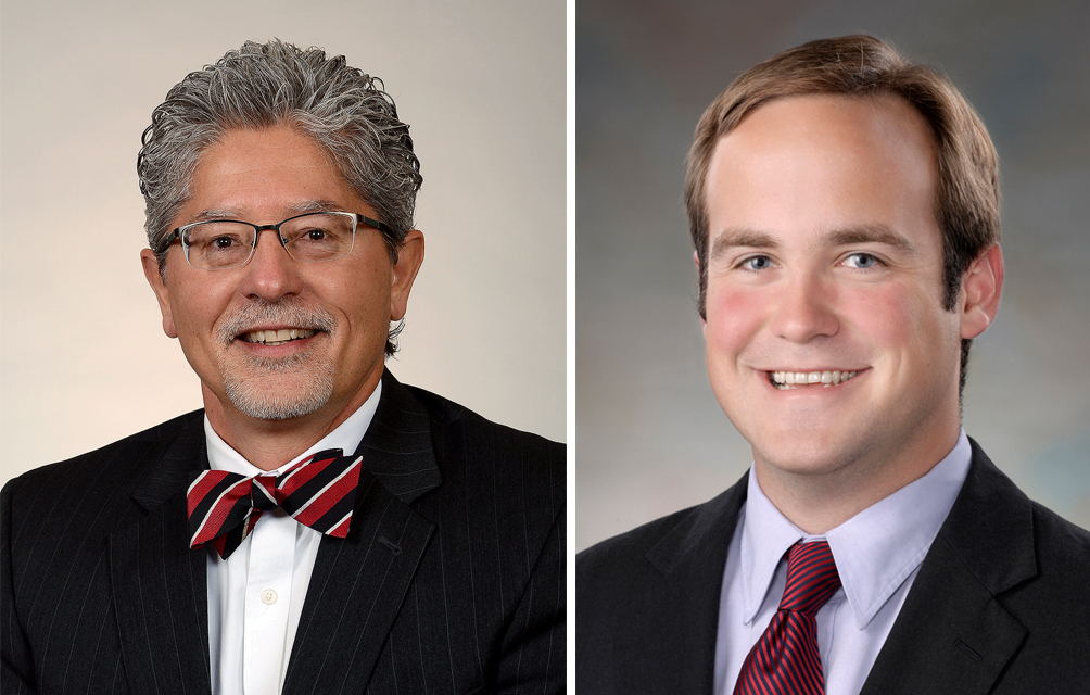 (L-R) Jeff Bird, MD,President, IU Health East Central Region and Dave Hyatt President, IU Health Jay    