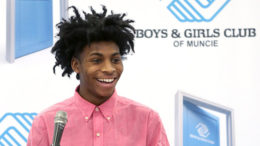 Kamrein Jackson speaks and tells his story at the Great Futures Luncheon, held in January of 2018. Photo provided.