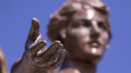 Beneficence, affectionately called “Benny,” is Ball State's institutional icon. She symbolizes the generosity of the five Ball brothers whose land donation to the state of Indiana allowed Ball State to flourish.