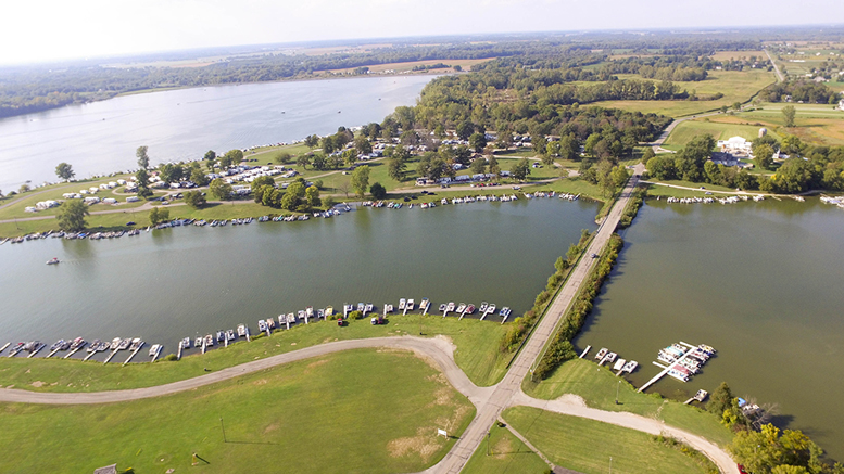 Aerial photo of Praire Creek Reservoir by: Michael Wolfe