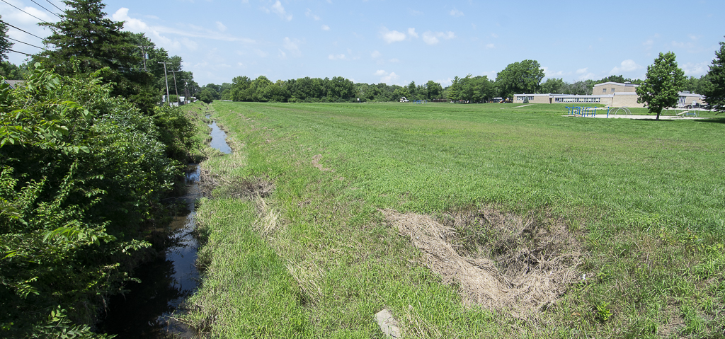Drainage ditch on the southside of the Storer property. Photo by: Mike Rhodes