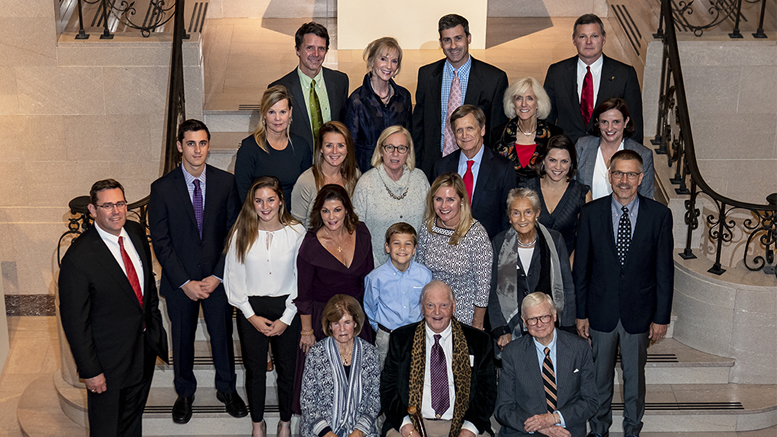 A century after their ancestors helped create what today is Ball State University, members of the Ball family from across the nation came to campus to celebrate the past 100 years. Photo provided.