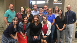 Pictured: Back left (Green shirt) Matt Kelsey, Olivia Fellows, MIchelle Vore, Dan Ridenour, Lori Byers, David Gregory, Sara Atkinson, Jenny Johnson, Carmen Deckman, Lucas Tetrault  Bottom row starting on the left- Melinda Messineo, Kristen McCauliff, Jennifer Stanley, Kourtney McCauliff. Photo by: Lorri Markum 