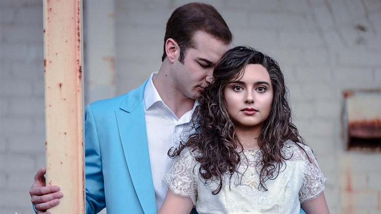 Photo by: Amanda Kishel of Kishel Photography. Maria and Tony are played by Matthew Kosin and Aiszah Rangel.