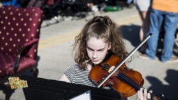 Youth Symphony Orchestras of East Central Indiana was awarded $4,500 in Quarterly Competitive Grants from The Community Foundation. YSOECI brings together young musicians to provide weekly orchestral experiences. Student musicians have the opportunity to perform at concerts and community events. Pictured, a Chamber Program student performs at the Bridge Dinner in April.