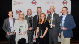 Pictured L-R: Adam Unger, Heidi Hale, Mike Rhodes, Brian Shrieve, Brooke Shrieve, Steve Smith and J Chapman. Photo by: Kyle Evans